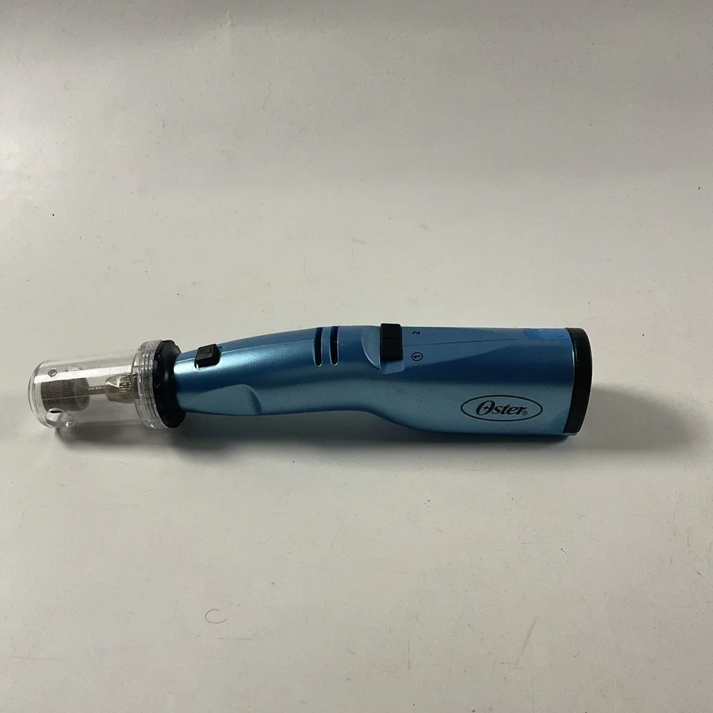 Oster Pet Nail Grinder Trimmer Tool Dogs Cats Blue Handheld with Safety Guard
